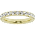 thumbnail image 1 of Unique Moments Lab Grown 1.50 Carat Diamond Eternity Wedding Ring 14K Yellow Gold Womens Band, 1 of 6