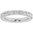 thumbnail image 1 of Unique Moments Lab Grown 2 Carat Diamond Eternity Wedding Ring 14K White Gold Womens Band, 1 of 6