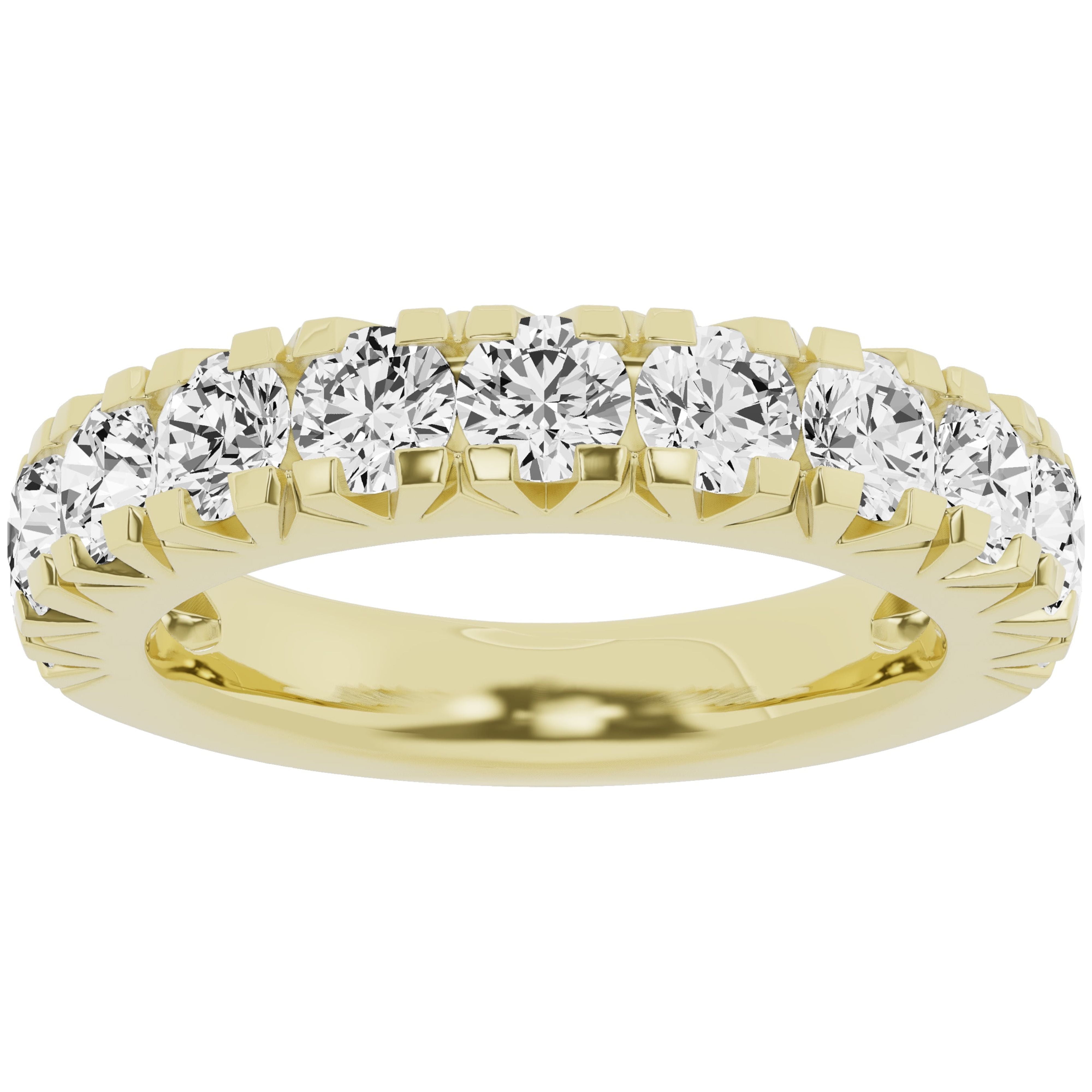 Unique Moments Lab Grown 2 Carat Diamond Wedding Ring Half Eternity Unique Moments Lab Grown 2 Carat Diamond Wedding Ring Half Eternity