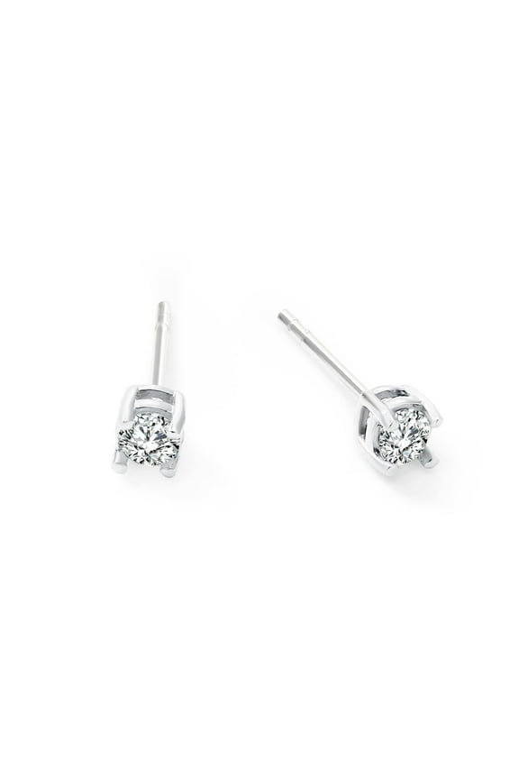 Unique Moments Lab Grown Diamond Accents Stud Earrings for Women | Sterling Silver Jewelry | Gift for Women Men