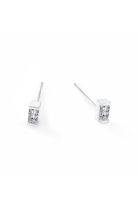 Unique Moments Lab Grown Diamond Accents Stud Earrings for Women|Sterling Silver Jewelry | Gift for Women Men
