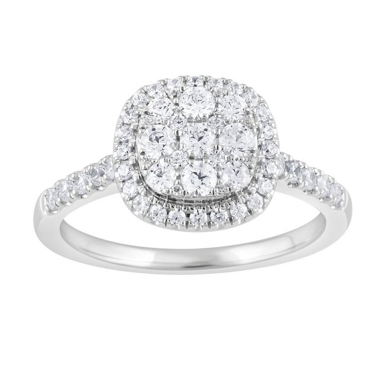 Unique Moments Engagement Ring Lab Grown 0.75ct Diamond 10k White Gold Size 8 Unique Moments 0.75 Carat Solitaire 4-Prong Lab Grown  main image 4