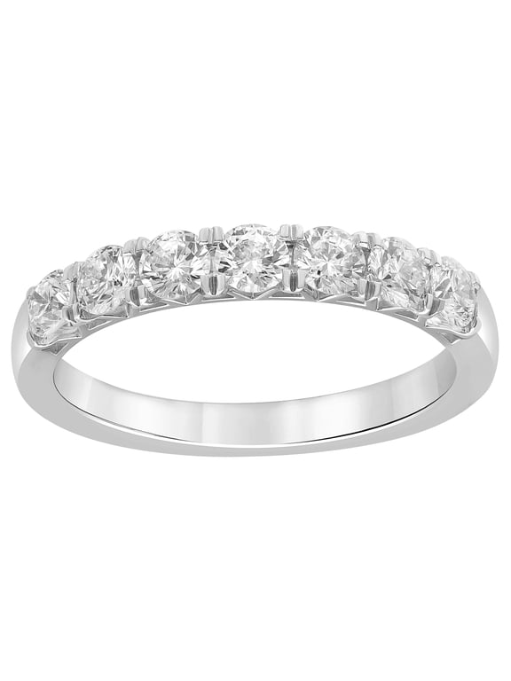Women's 1 Ct. Round Lab Grown Diamond Band in Sterling Silver