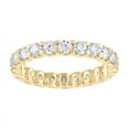 thumbnail image 1 of Unique Moments Women's 2.00 ct Round Lab Grown Diamond Eternity Ring Wedding Band 10KT Yellow Gold, 1 of 5