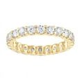thumbnail image 1 of Unique Moments Women's 2.00 ct Round Lab Grown Diamond Eternity Ring Wedding Band 14KT Yellow Gold, 1 of 5