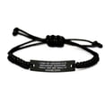 thumbnail image 1 of Unique Mother, I Want My Children to Be Independent Headstrong People. Just Not, Unique Black Rope Bracelet for Mom from Daughter, 1 of 1