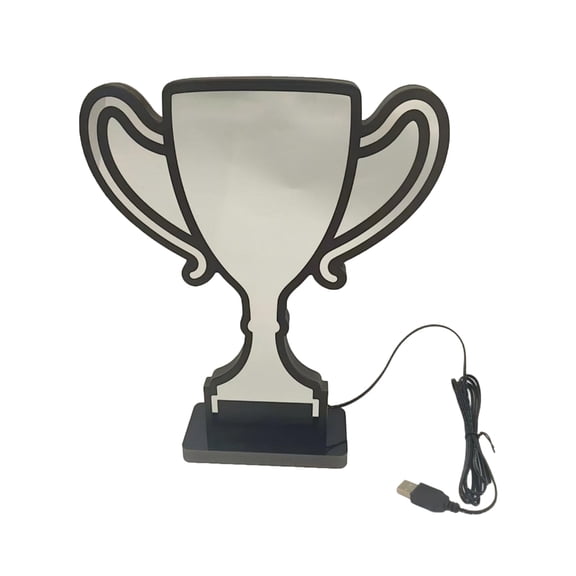 Unique Multilayer Night Light 5W Award Cup Shape Decorative Surrounding Light Perfect for Home Decoration and Presents