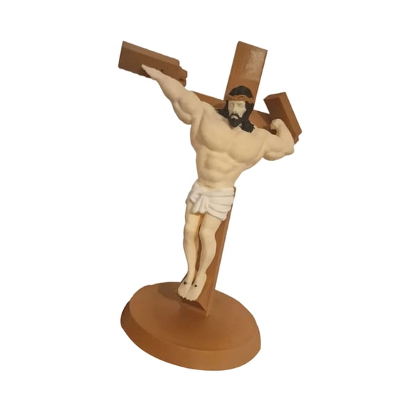 Unique Muscular Jesuses Figurine With Easter Themed Decors Tabletop For Home Ornament And Party Use