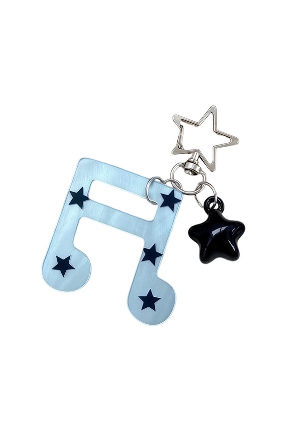 Unique Musical Note Design Alloy Accent Key Holder For Handbags And Personals Items Fun And Colorful Acrylic Keyring