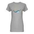 thumbnail image 1 of Unique Narwhal Design Shaped T-Shirt Women -Image by Shutterstock, Female XX-Large, 1 of 2