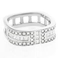 thumbnail image 1 of Unique Natural 1.2 Ctw Diamonds Wedding Bands 14K Square Mens Ring (White Gold Size 6), 1 of 3