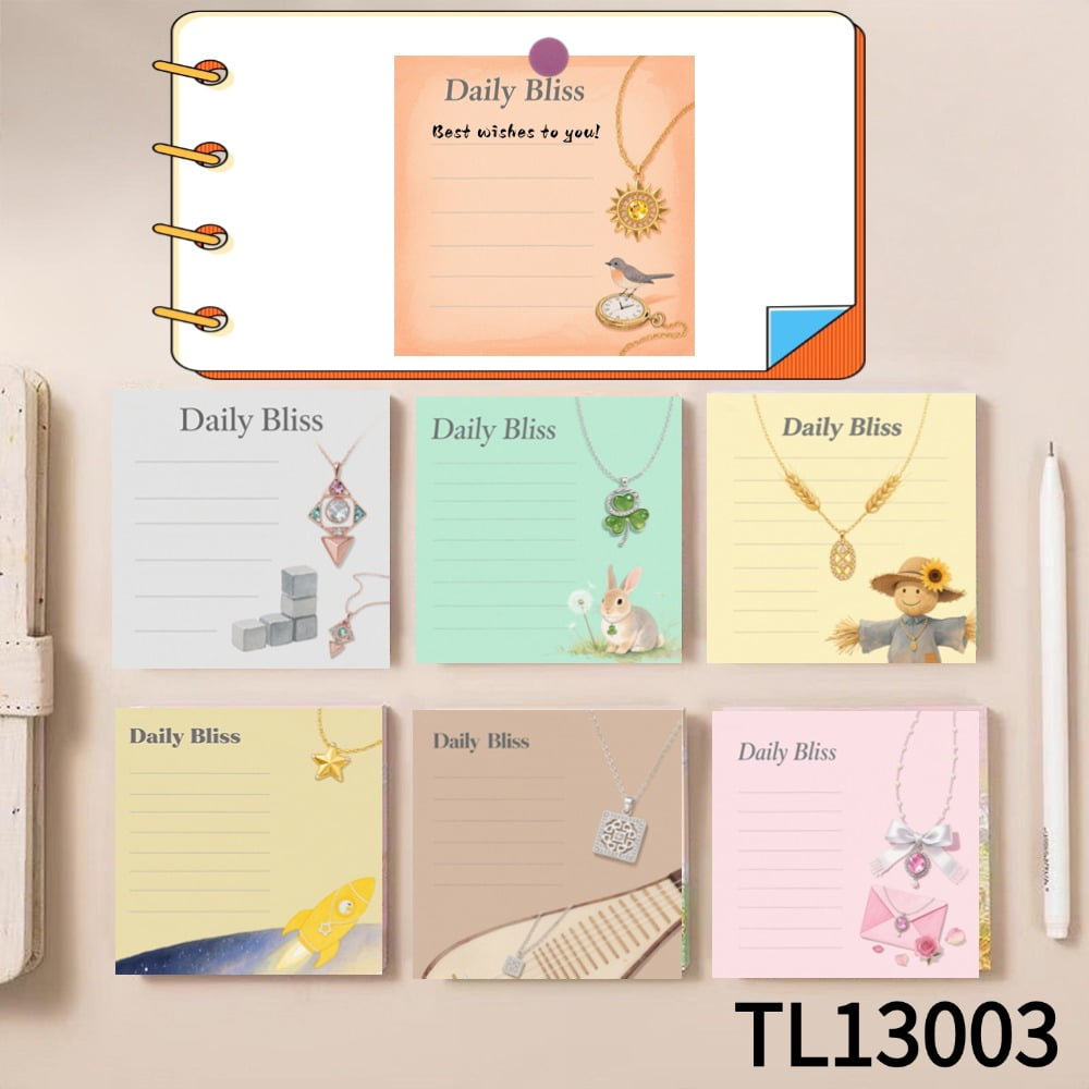 Unique Necklace-themed Note Cards for Perfect Gifts (3.54×3.54Inches ...