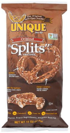 Unique Original Pretzel Splits -- 11 oz Pack of 2
