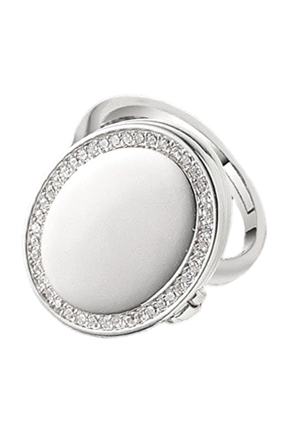 Unique Oval Shape Rings with Concealed Compartment for Treasure Adjustable Opening Copper Materials Opening Rings