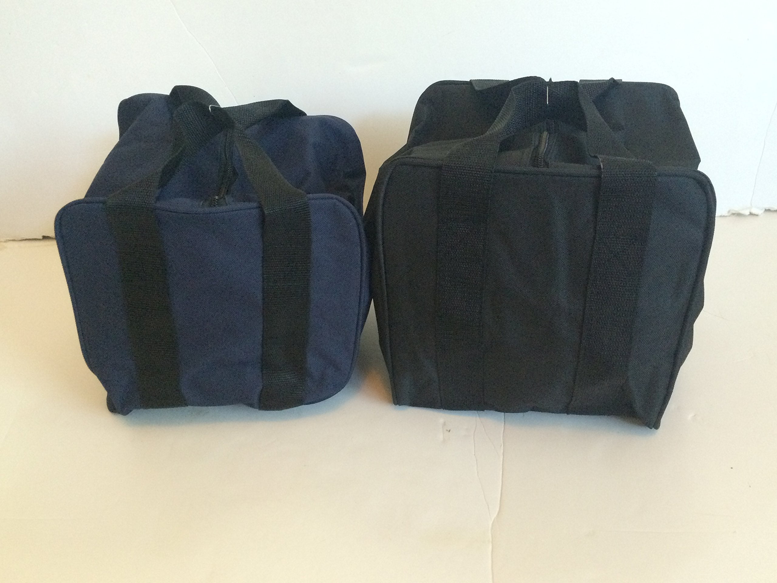 Heavy Duty Bocce Ball Bag - Royal Blue With Yellow Handles Holds 8 Balls