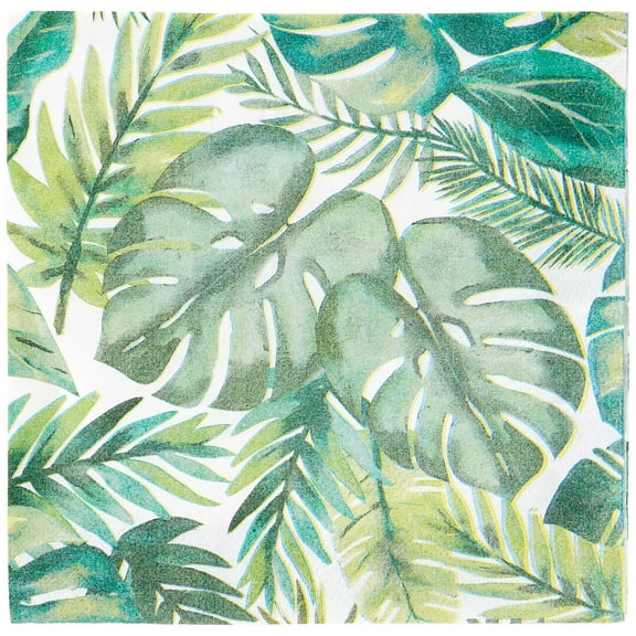 Unique Palm Tropical Luncheon Napkins 16pc