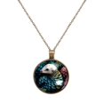 thumbnail image 1 of Unique Pangolin Necklace Personalized Custom Photo Round Pendant Adjustable Stainless Steel Necklaces with Gift Box for Men Women Mothers Valentine's Jewelry Gift, 1 of 1