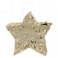 thumbnail image 1 of Unique Party 25624 Foil Gold Mini Star Shaped Pinata Favour Decoration, Multicolour, 1 of 1
