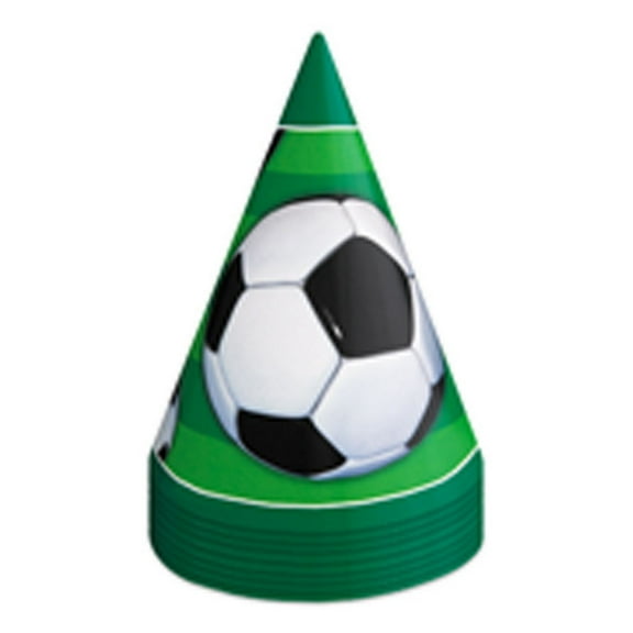 Unique Party 3D Soccer Hats (Pack Of 8)