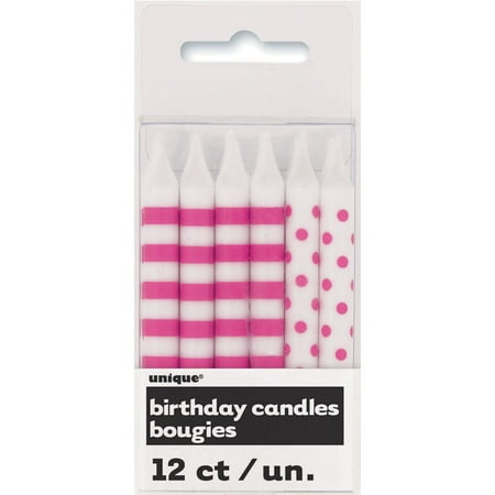 Unique Party Decoration, 3.25", Hot Pink