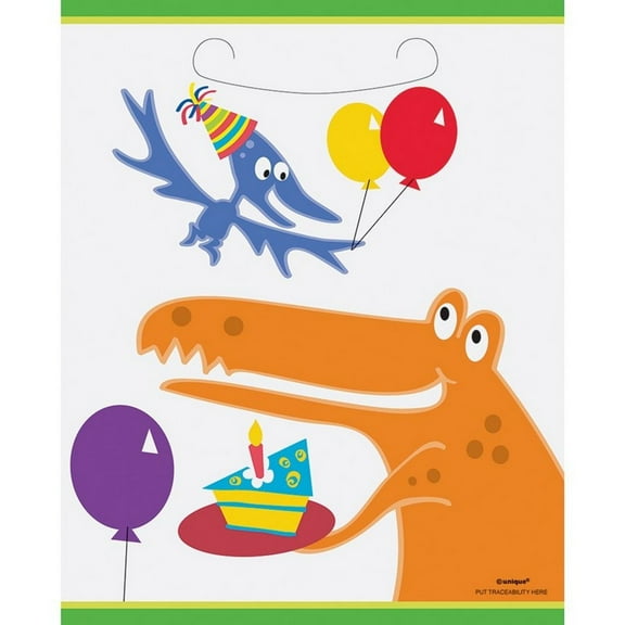 Unique Party Dinosaur Party Bags (Pack of 8)