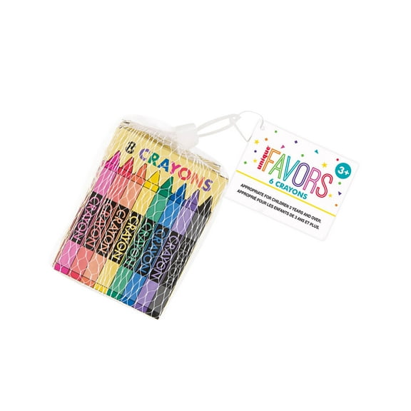 Unique Party Favors Crayons 6pc