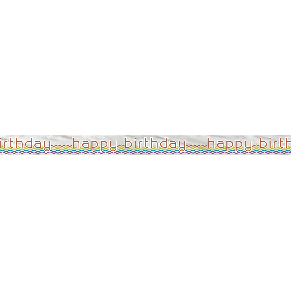 Striscione Compleanno Happy Birthday In Lamina Dorata – 366 Cm