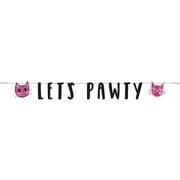 Unique Party Let Pawty Cat Banner