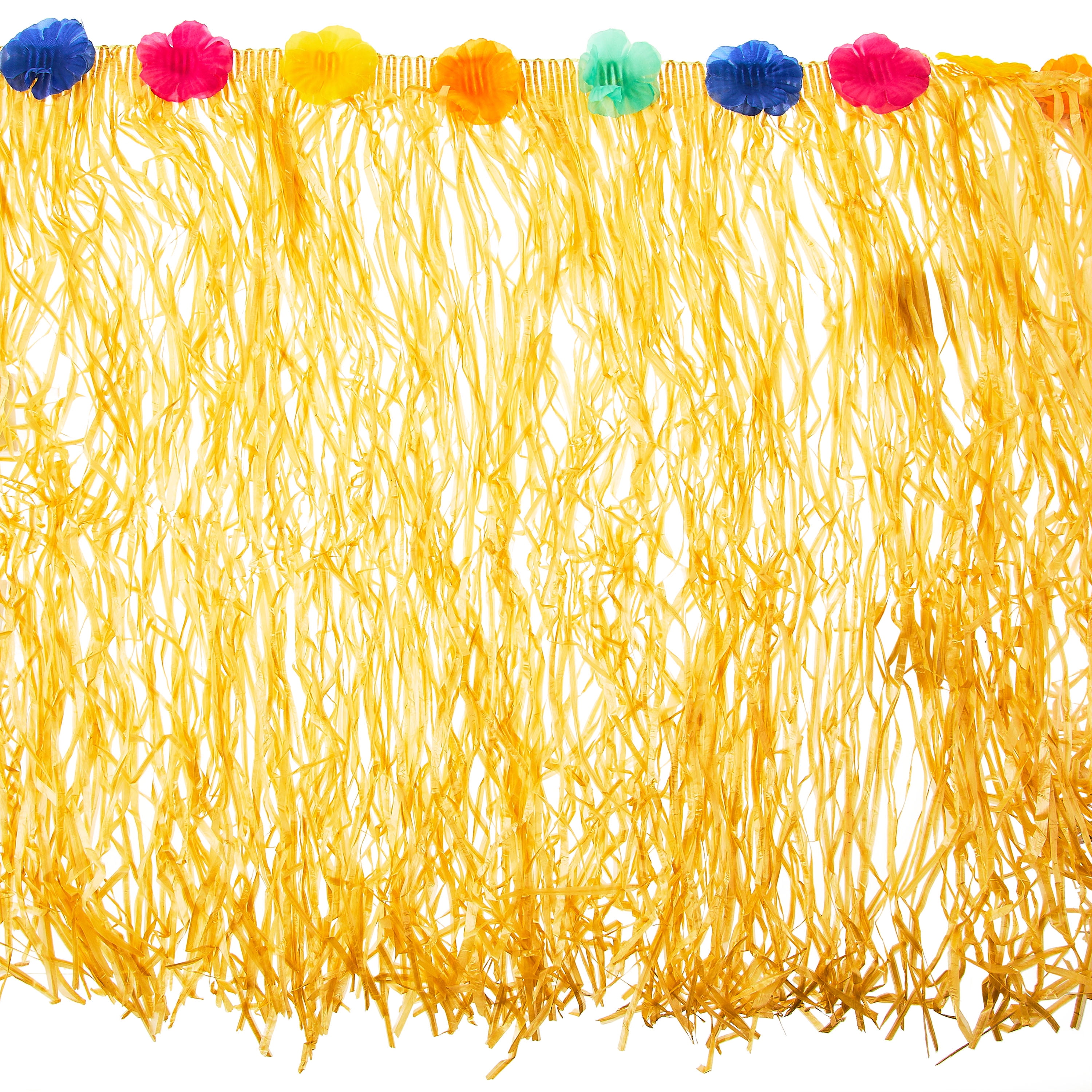 Unique Party! Plastic Luau Grass Table Skirt, 8.3ft