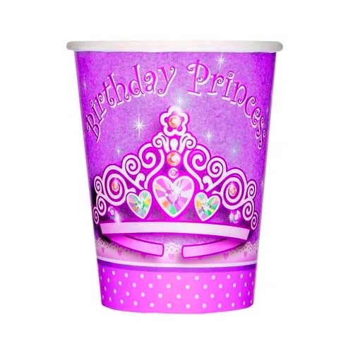 Unique Party Princess Birthday Party Cup (Pack of 8)