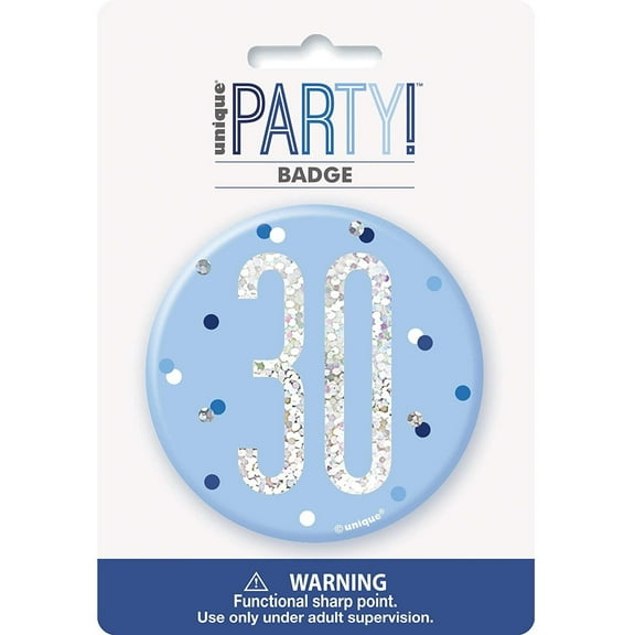 Unique Party Prismatic 30th Birthday Button