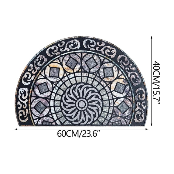 Unique Pattern Front Door Mat,Heavy Duty Warm Anti Slip Rubber Backing Doormat Outdoor Entrance for Patio Porch D