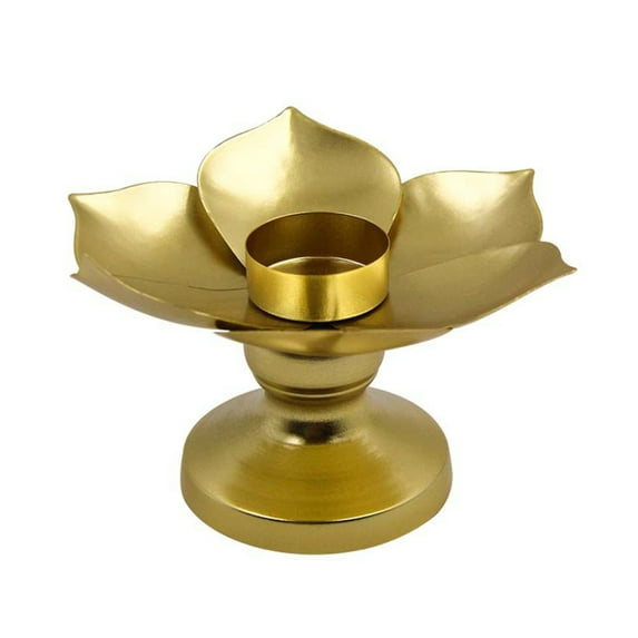 Unique Pauline Lamp Shape Decorative Candlestick Elegant Metal Candle Holder