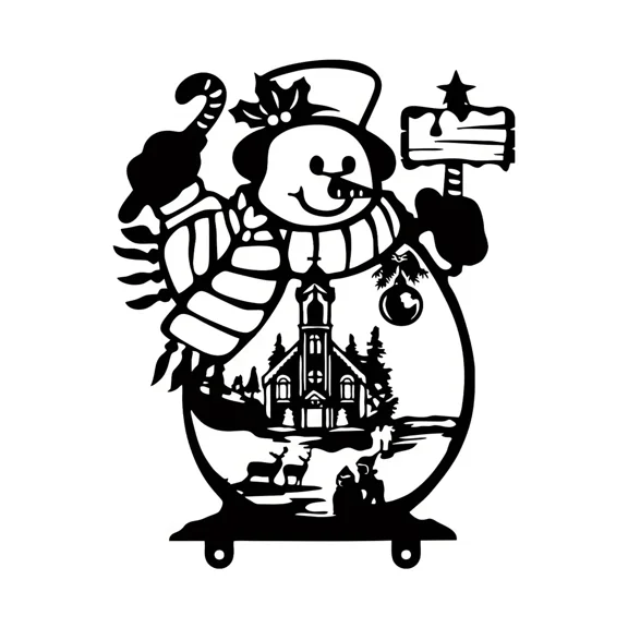 Mailbox Decor, Metal Snowman Mailbox Topper Personalized Home Garden Decoration Mailbox Cover, Room Decor, Home Decor