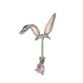 thumbnail image 1 of Unique Peach Rabbits Ear Cuff Allergy Resistant Cartilage Earring Dainty Jewelry Ear Studs Perfect For Everyday Styles, 1 of 8