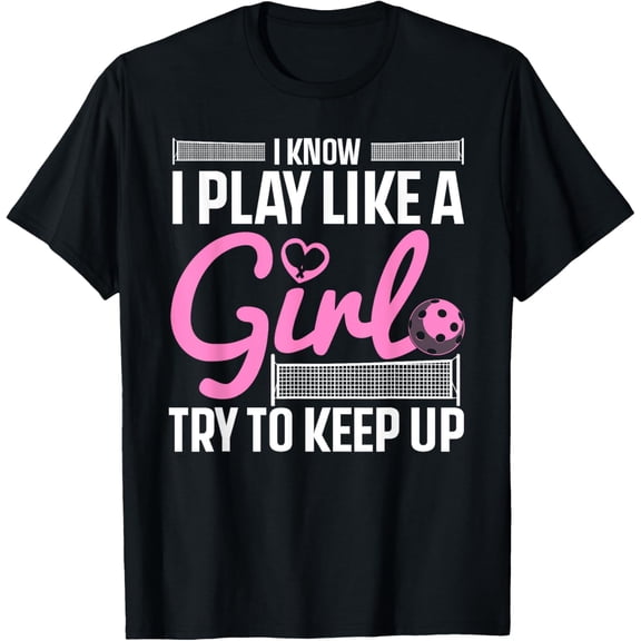 Unique Pickleball Design For Women Girls Pickle Ball Player T-Shirt