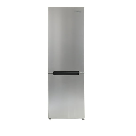 Unique Prestige 21.6" Frost Free 11.7 cu/ft Freestanding Bottom Freezer Refrigerator in Stainless Steel, ENERGY STAR Certified