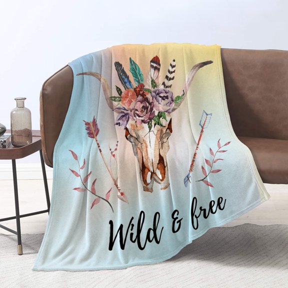 Unique Print Blanket Throw Comfortable Warm Velet Plush Fluffy Throw Blanket Perfect Gift for Couch Sofa or Bed 50"(Width) x 80"(Length)