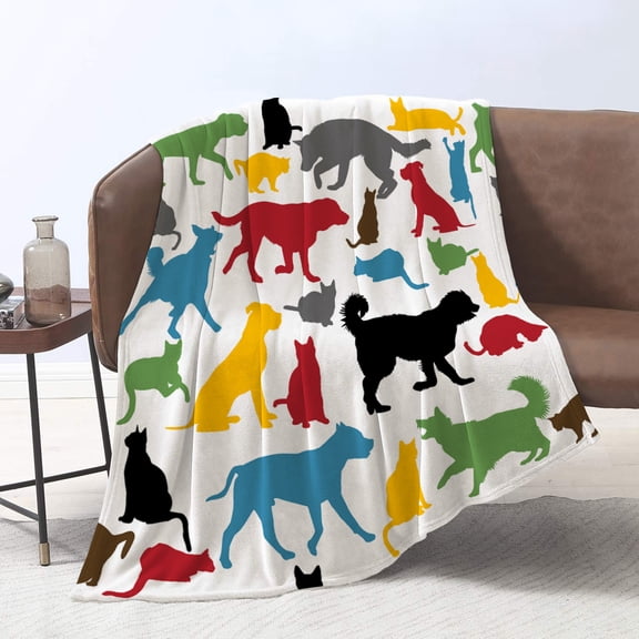 Unique Print Blanket Throw Comfortable Warm Velet Plush Fluffy Throw Blanket Perfect Gift for Couch Sofa or Bed 50"(Width) x 80"(Length)