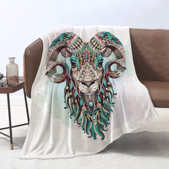 Unique Print Blanket Throw Comfortable Warm Velet Plush Fluffy Throw Blanket Perfect Gift for Couch Sofa or Bed 50"(Width) x 80"(Length)