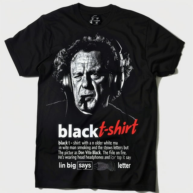 Unique Pulp Fiction Style Black TShirt with Jack Black as Don Vito ...