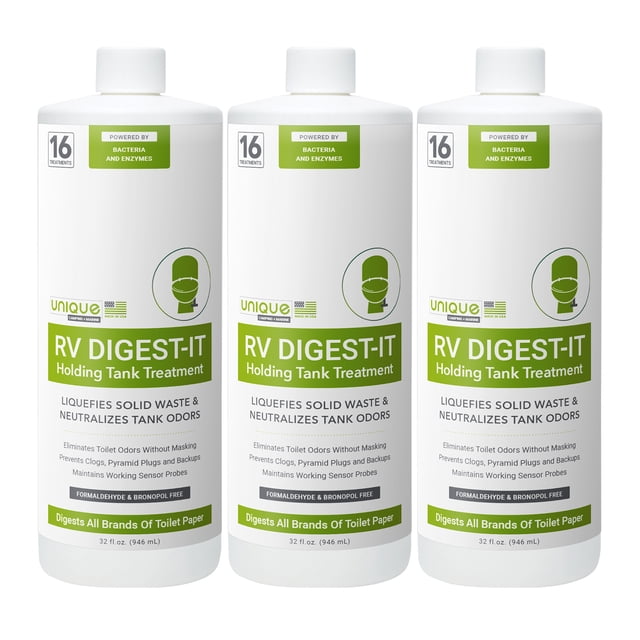 Unique RV Digest-It 16 Holding Tank Treatments 32 oz. Liquid (3 Pack ...