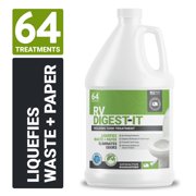 Unique RV Digest-It Classic, 64 Concentrated Liquid Toilet Treatments for RV Black Water Holding Tanks (128 oz) Packaging May Vary