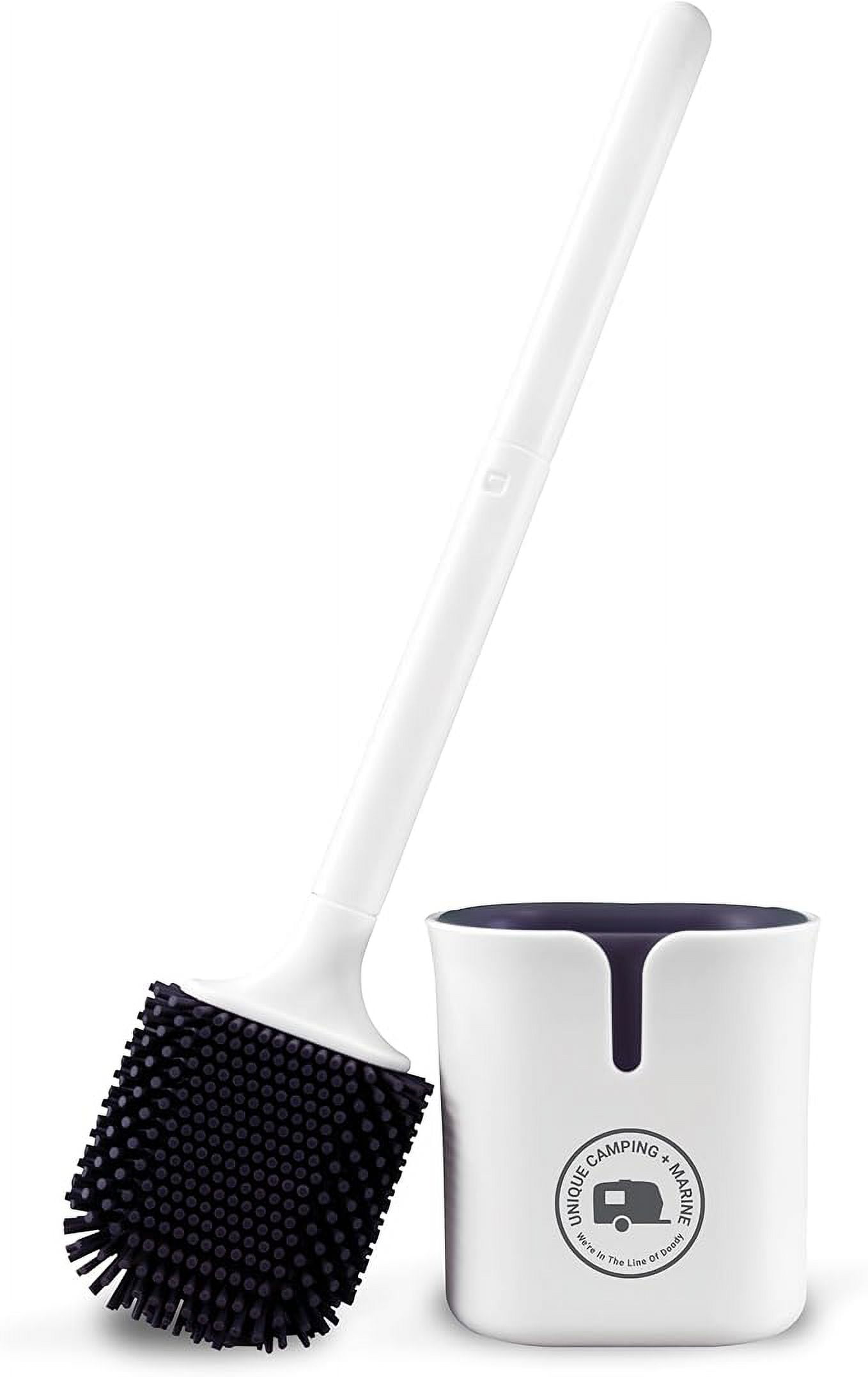 Unique RV Toilet Bowl Brush, Compact Design, Silicone Bristles, Won't ...