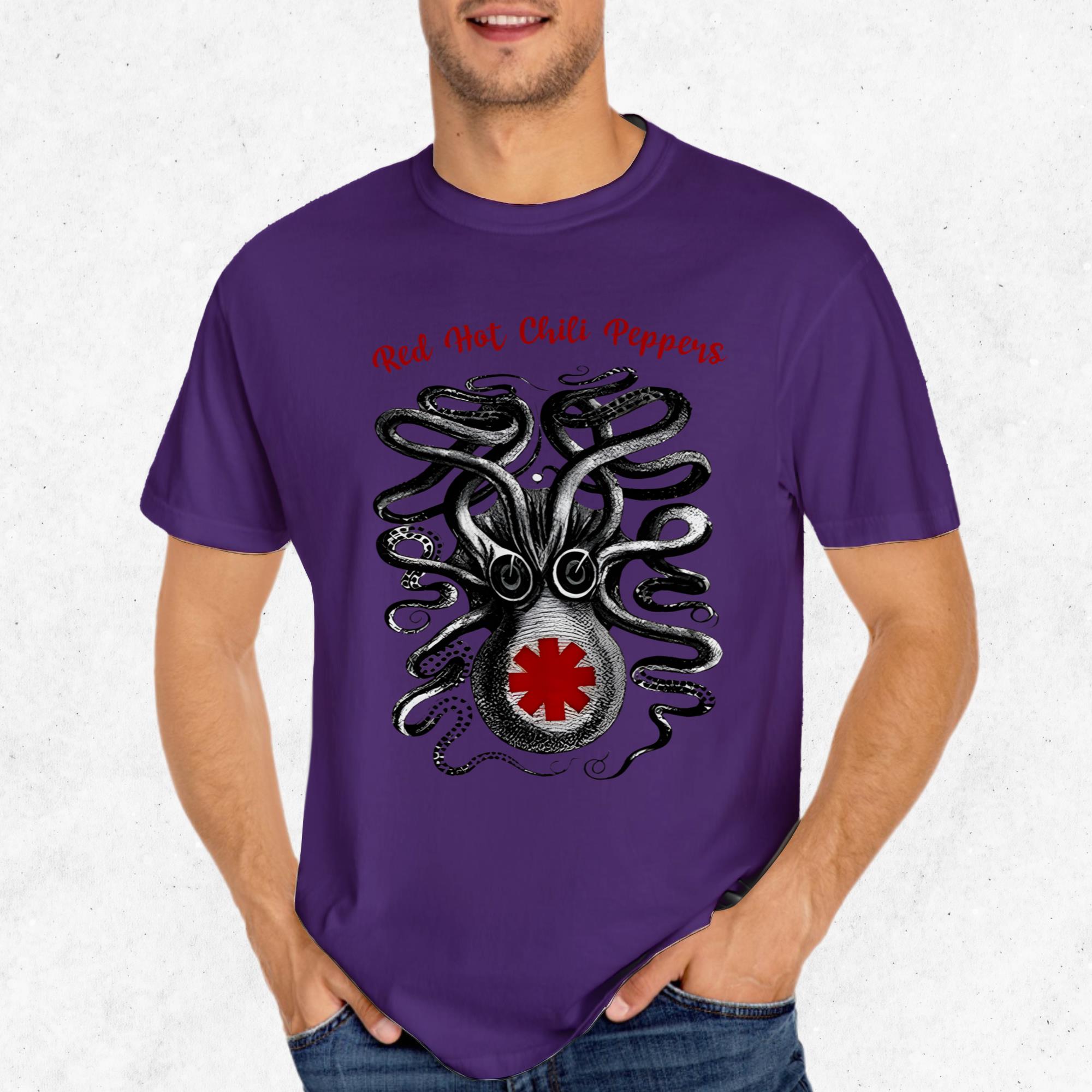 Unique Red Hot Chili Peppers Octopus T-Shirt - Must-Have for Fans 