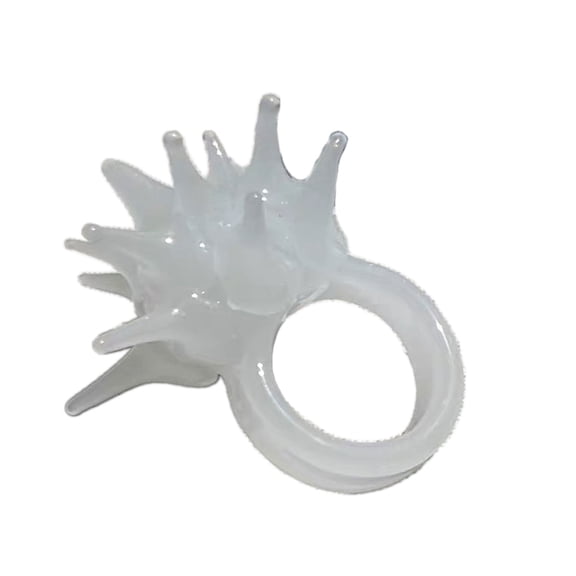 Unique Resin Decoration Rings Jewelry Charm Handmade Resin Sea Urchin Ornament Lightweight Marine Creature Themed Rings