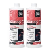Unique Restore-It RV Sensor Cleaner Liquid for Black Water Holding Tanks (2 Quarts) Packaging May Vary