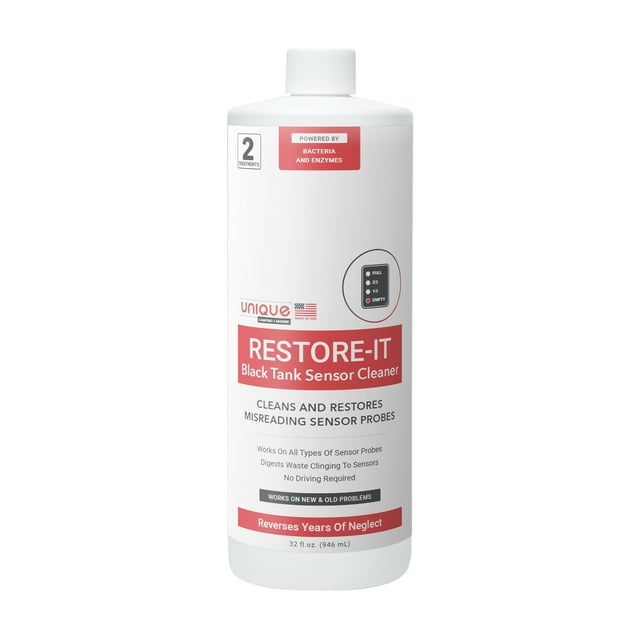 RestoreIt RV Sensor Cleaner Liquid for Camper, Black Water Tank