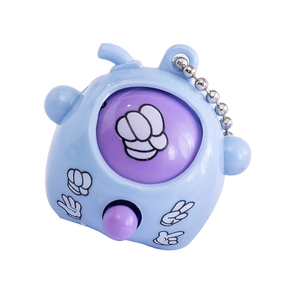 Unique Rock Paper Scissor Keychain Toy Random Color Vending Toy For Parties And Gatherings Kids Relaxing Toy