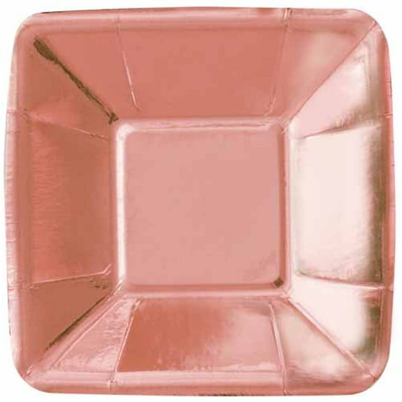 Unique Rose Gold 5" Square Appetizer Plate (8)